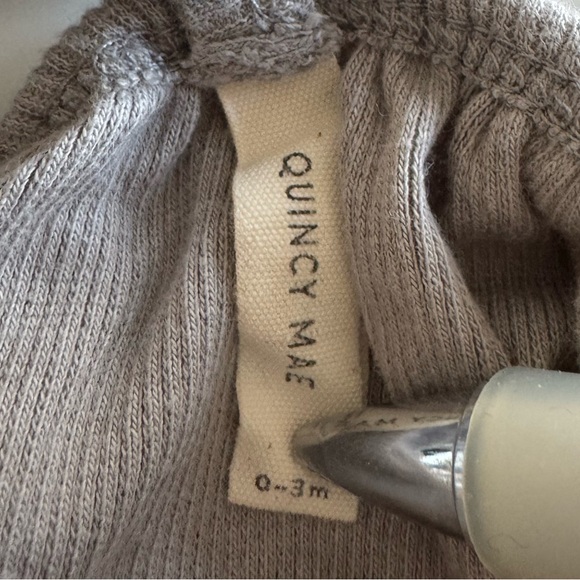 QUINCY MAE Ribbed Ruffle Romper - Fleur - Picture 7 of 7